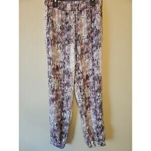 Jennifer Lopez Animal Print Soft‎ Lightweight Pull-on Joggers size S